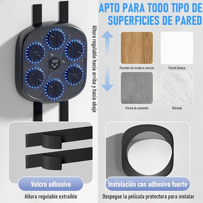 Nexio Máquina de Boxeo Inteligente con Música + Accesorios Gratis