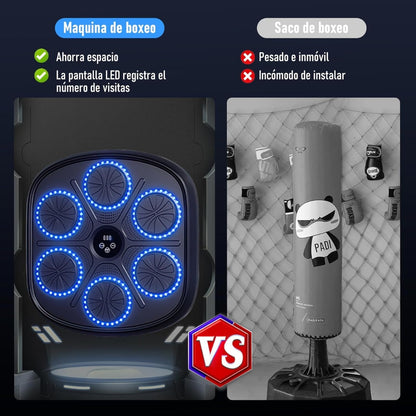 Nexio Máquina de Boxeo Inteligente con Música + Accesorios Gratis