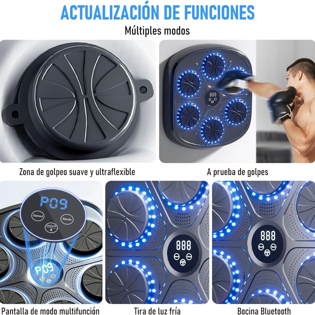 Nexio Máquina de Boxeo Inteligente con Música + Accesorios Gratis